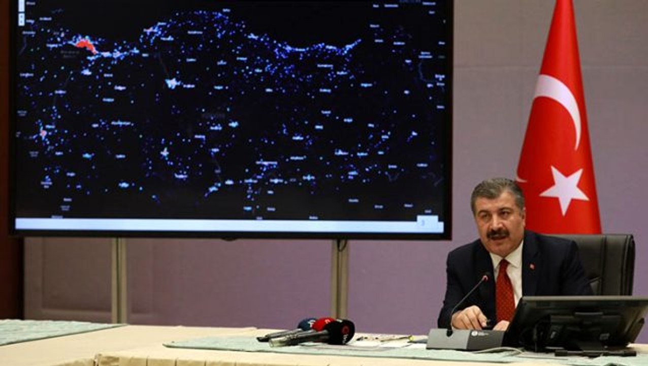 Bakan Koca'nın 3 gün önce paylaştığı harita ile bugün paylaştığı harita arasındaki fark dikkat çekti