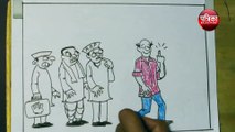 दिल्ली के चुनावी दंगल  में किसका लगेगा दांव देखिये कार्टूनिस्ट सुधाकर सोनी का कार्टून