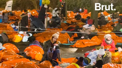 Sleeping outside in solidarity of the homeless