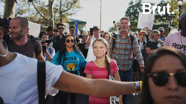 Greta Thunberg Speaks During Global Climate Strike