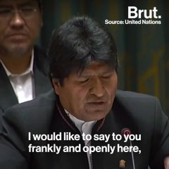 Bolivian President Slams U.S