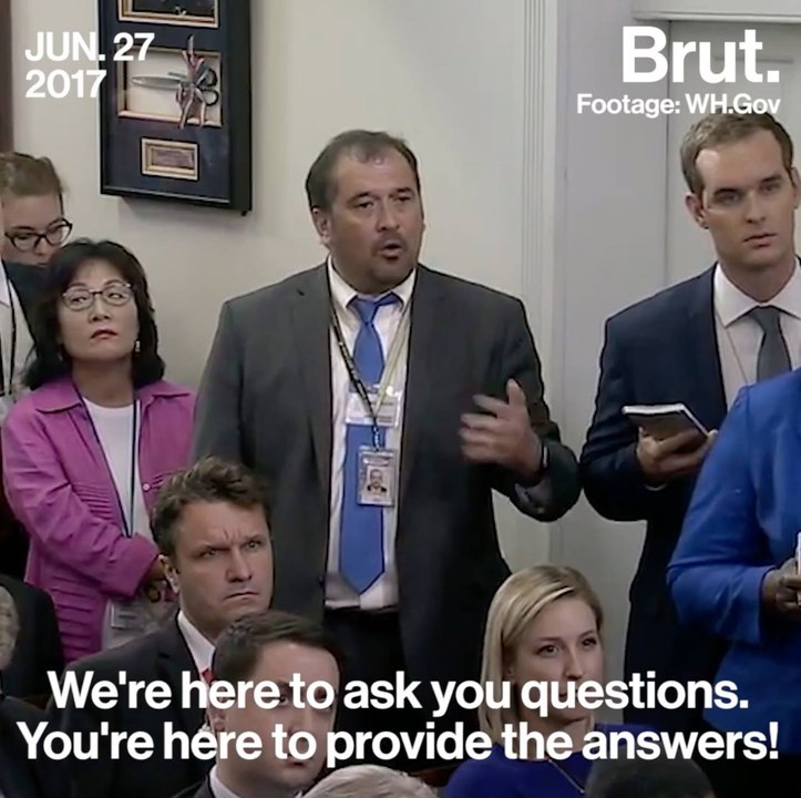 Press briefing fight
