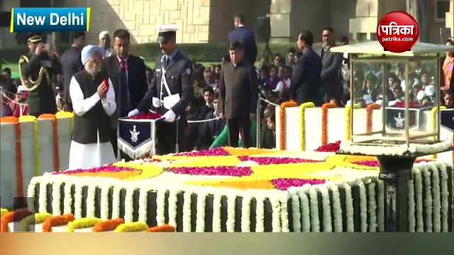महात्मा गांधी की पुण्यतिथि पर PM मोदी और मनमोहन ने दी श्रद्धांजलि