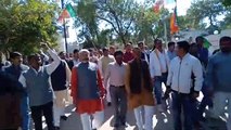 bjp protest against congress government in dabra