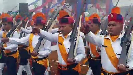 सहारनपुर पुलिस लाइन में ऐसे हुई गणतंत्र दिवस की परेड