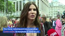 Sandra Bullock Donates Thousands of N95 Masks to Los Angeles Hospitals