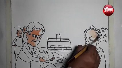 राहुल की रैली आयोजन के पीछे का नजरिया,देखिए लोकेन्द्र के कार्टून में