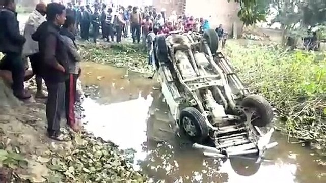 scorpio accident in Up bhadohi
