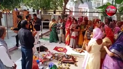 VIDEO : मंदिर के पाटोत्सव पर हुआ हवन व सुंदरकांड का पाठ