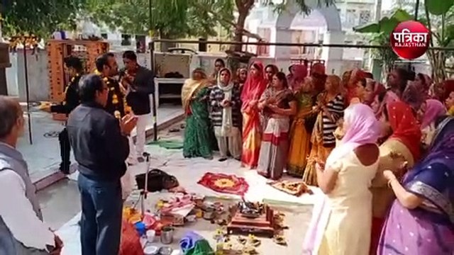 VIDEO : मंदिर के पाटोत्सव पर हुआ हवन व सुंदरकांड का पाठ