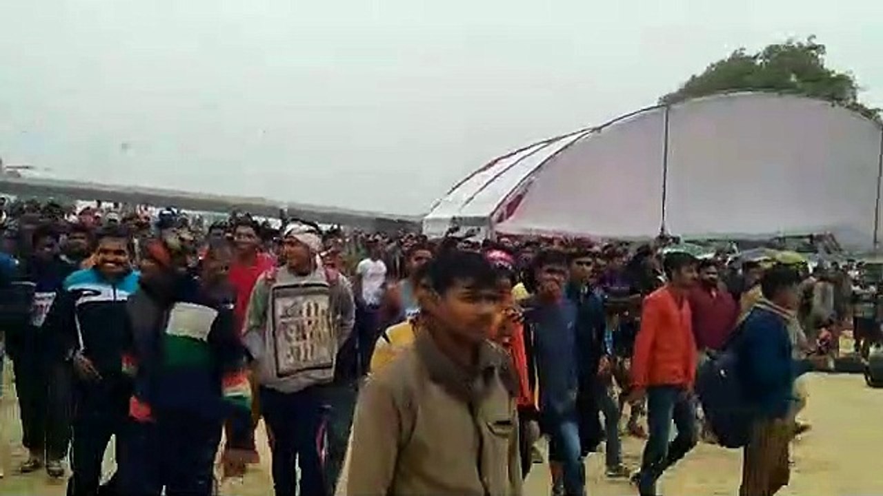 Stone pelting on SP Leader