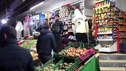 Sokağa çıkma yasağı öncesinde yoğunluk yaşandı