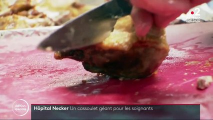Coronavirus : un cassoulet géant pour les soignants de l'hôpital Necker
