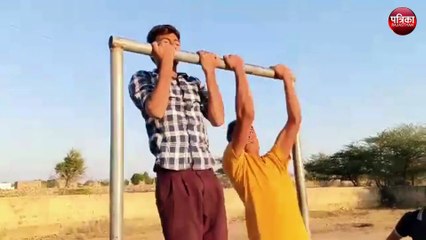 youth of shergarh are area practicing to join indian military services