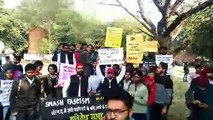 High tension in Allahabad University over JNU violence