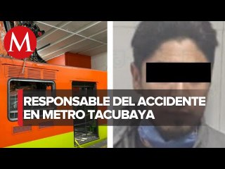 Detienen a conductor de tren que chocó en Metro Tacubaya
