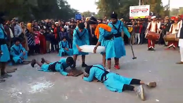 गुरू गोविंद सिंह का प्रकाश पर्व, नगर कीर्तन में करतबोंं ने मोहा मन