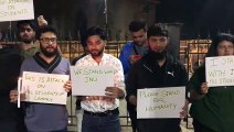 JNU News जेएनयू ह‍िंंसा के ख‍िलाफ मुंबई में प्रदर्शन