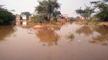 The situation of floods without rain here