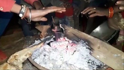 The body was kept at home and the administration