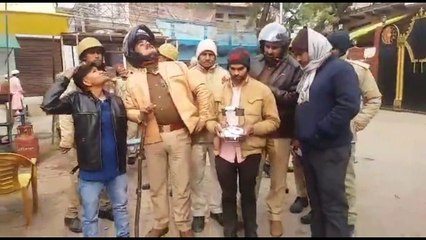 Security tight during namaz in Up bhadohi