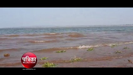 बांसवाड़ा : तेज हवाओं से माही में उठी समंदर सी लहरें