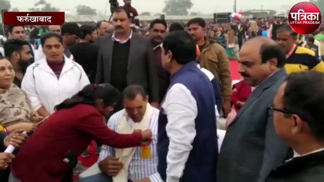 रेसलर दि ग्रेट खली को देखने के लिए उमड़ी भीड़, कहा- यहां के युवाओं को सिखाउंगा रेसलिंग के गुर