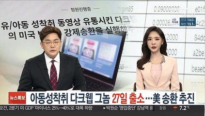다크웹 성착취 그놈 27일 출소…美 송환 추진
