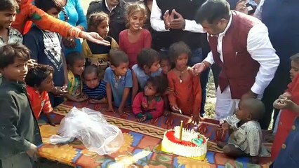 Sharing happiness with the needy in hanumangarh’s slums