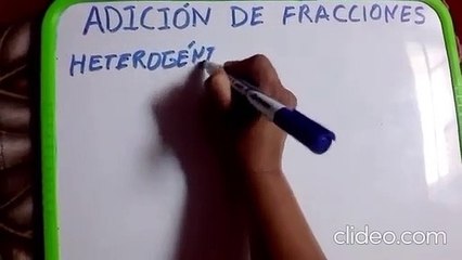 VIDEO 02: Adición de fracciones homogéneas
