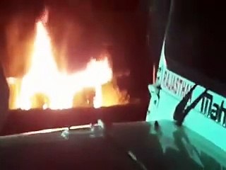 Damned ashes due to exposure to high voltage line: Watch live video