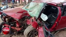 Bijnor: Haridwar जा रहे युवकों की तेज रफ्तार कार पेड़ से टकराई, दो की मौत- देखें वीडियो