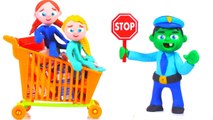 The Girls Ride On A Supermarket Cart Cartoons For Kids