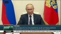 Putin permite que extranjeros permanezcan en Rusia por la pandemia