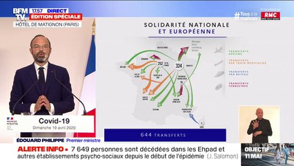 Coronavirus: "Les 644 transferts sont un exploit remarquable", insiste Édouard Philippe
