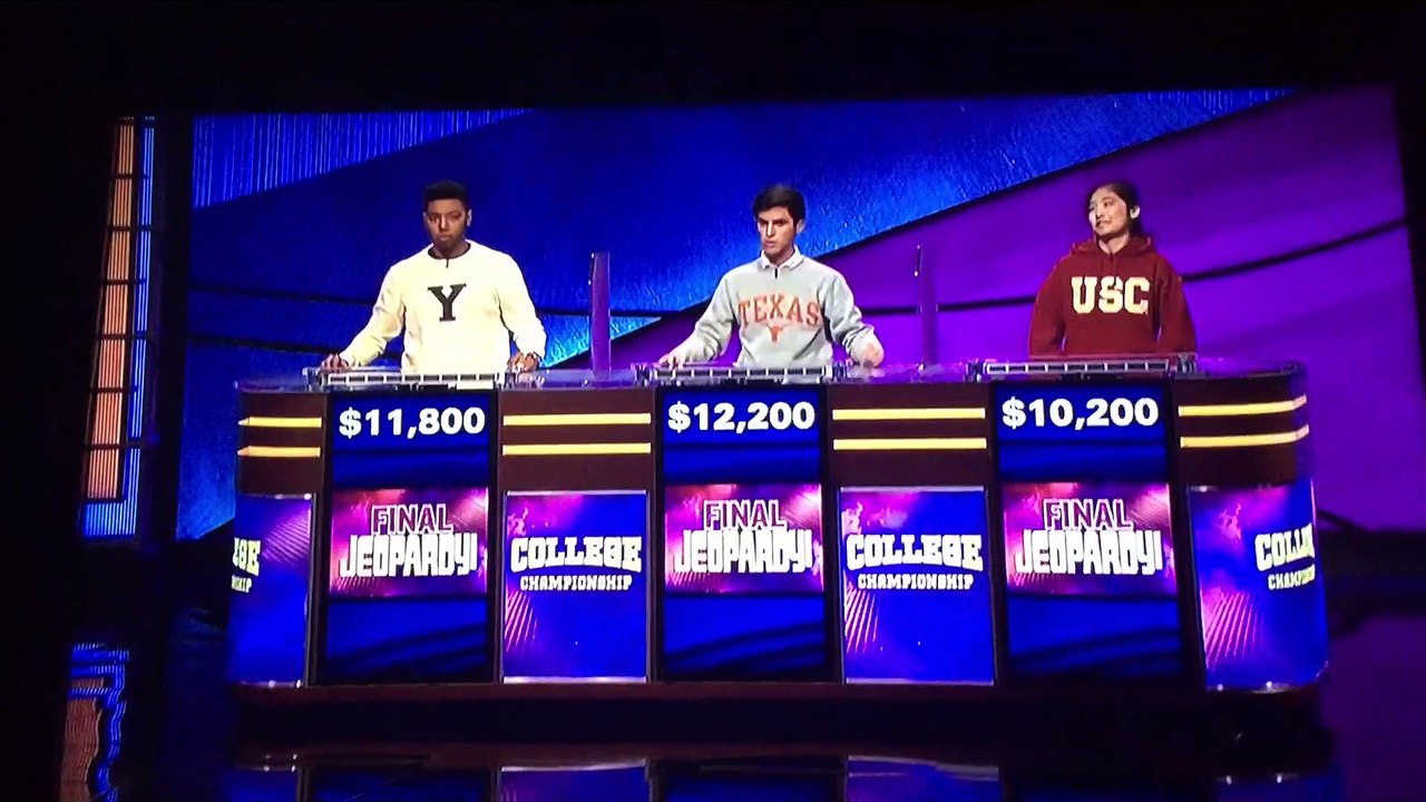 #Jeopardy College Championship (2020): The 3 Finalists Results - April 15, 2020