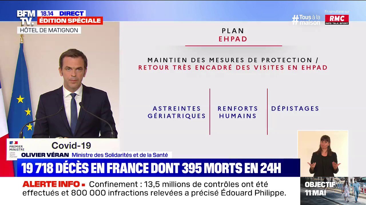 Virus: Olivier Véran annonce l'instauration d'un droit de visite "dans des conditions limitées" en Ehpad