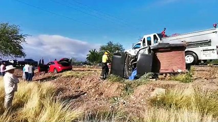 Encontronazo en Tacuichamona deja un muerto y dos mujeres heridas