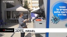 Coronavirus: Israel test booth allows staff-patient separation