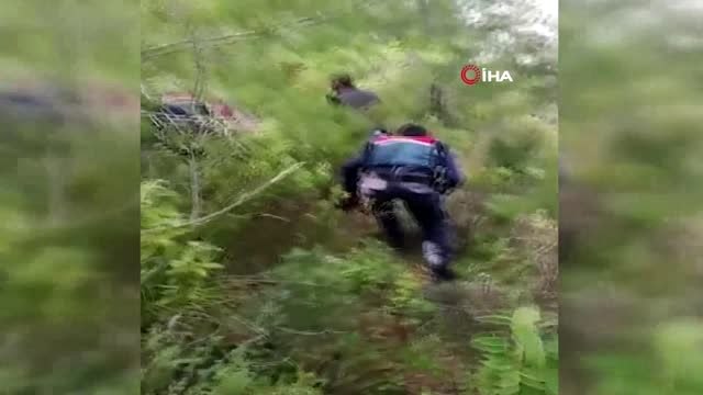Sokağa çıkma yasağını fırsat bilen defineciler jandarmaya suçüstü yakalandı