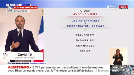 Édouard Philippe: "Les écoles n'ouvriront pas partout le 11 mai"