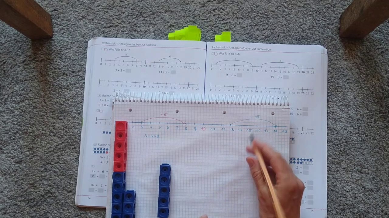 Zahlenraum bis 20 - Analogieaufgaben