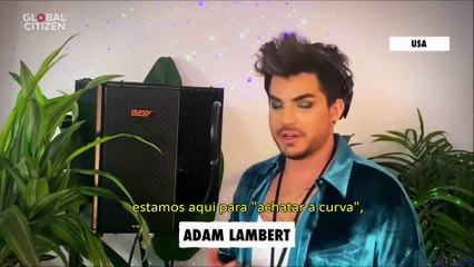 Recado de Adam Lambert antes da sua performance no  “Global Citizen – One World: Together At Home”  - 18/04/20 - legendado