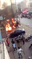 बुलंदशहर के गुलावठी में हाईवे किनारे