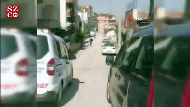 Sokağa çıkma yasağını ihlal eden gençler, doğal gaz dağıtım aracını polis sanınca büyük panik yaşadı