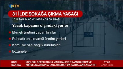 31 ilde 48 saat sokağa çıkma yasağı! Kimler dışarı çıkabilecek?