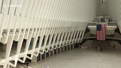 Inside New York's deserted World Trade Center as COVID-19 lockdown continues