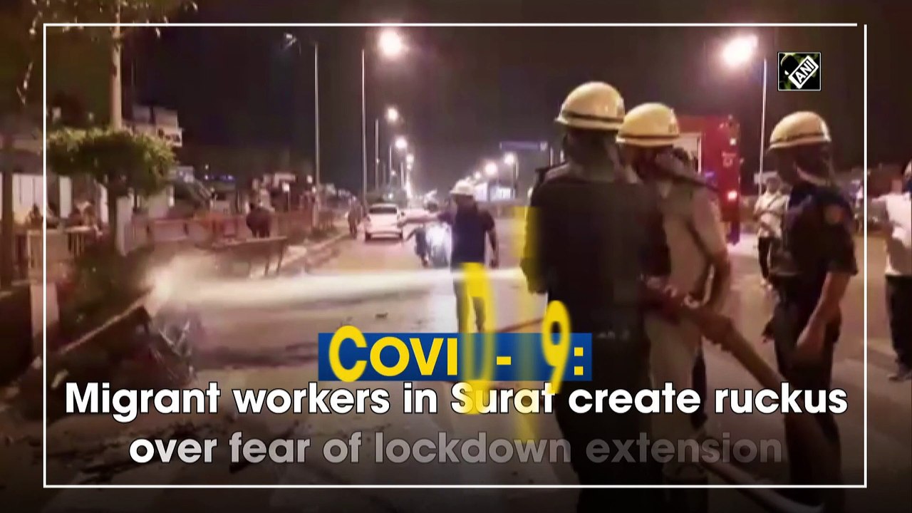 COVID-19: Migrant workers in Surat create ruckus over fear of lockdown extension