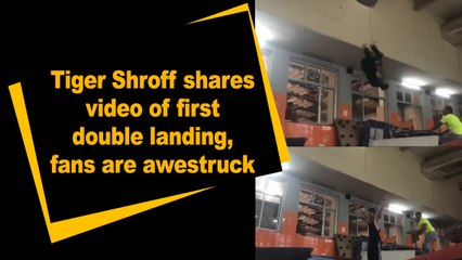 Tiger Shroff shares video of first double landing, fans are awestruck