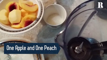 Apple and Peach Juice Recipe  Razia's Daily Life